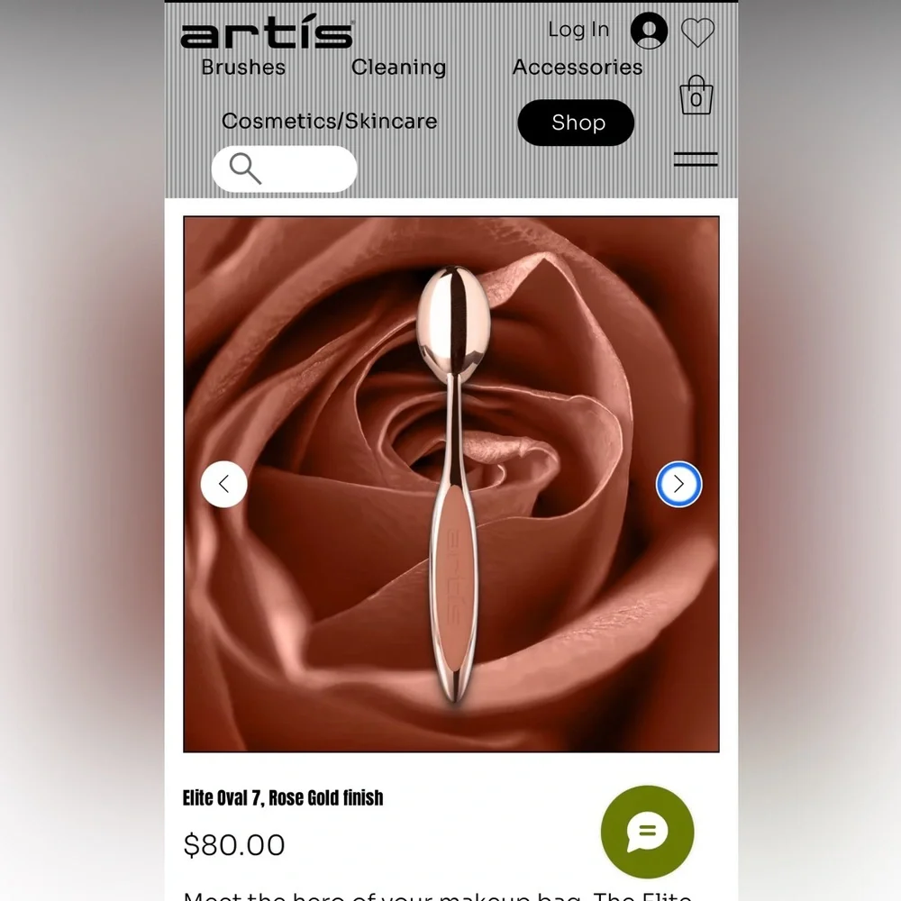 Artis Elite Oval 7 Makeup Brush - Rose Gold Edition